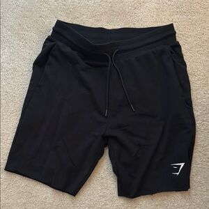 Gymshark Black Athletic Shorts with Drawstring Waistband